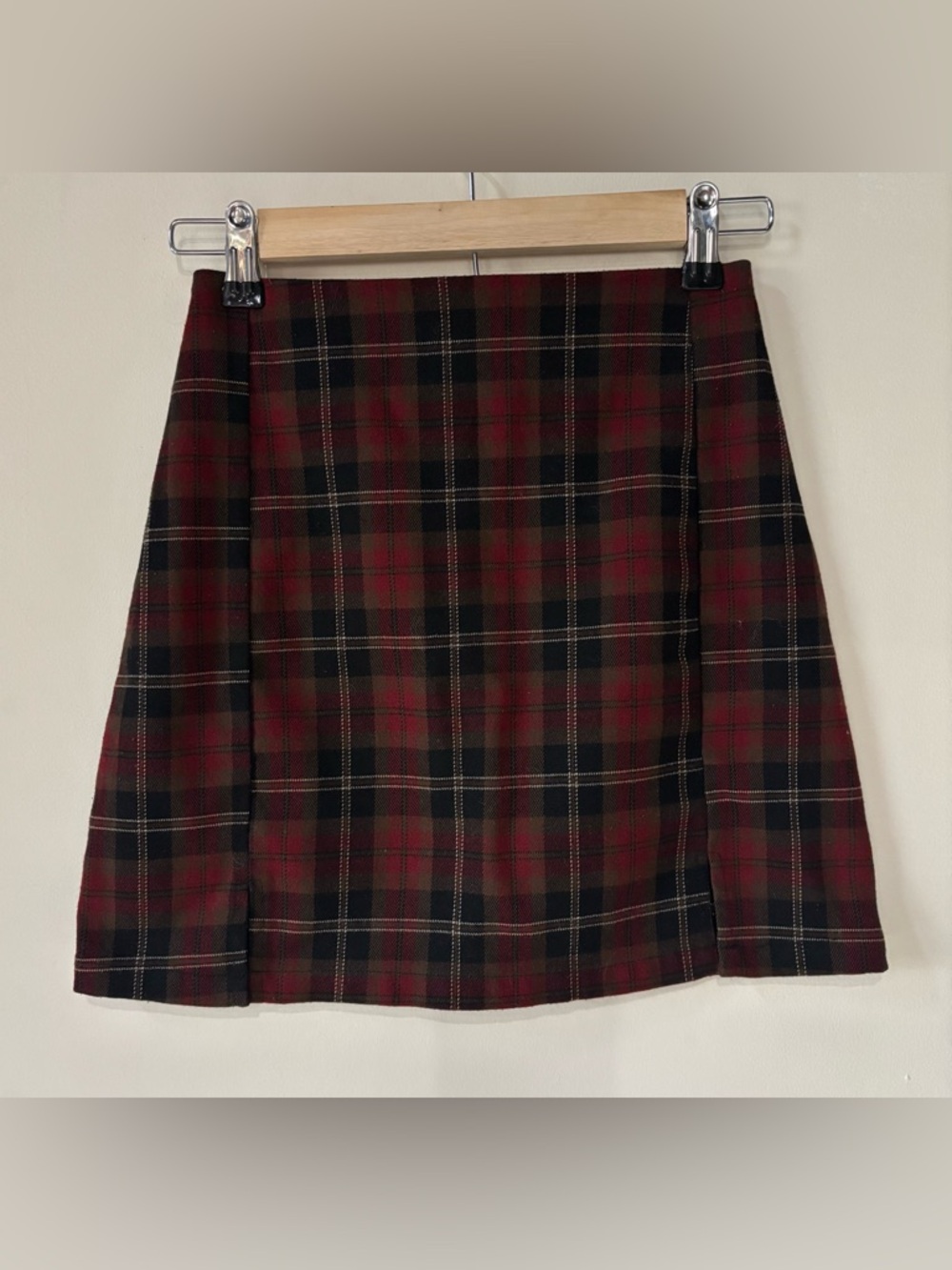 John Galt Brandy Melville Plaid Mini Skirt